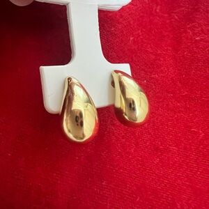 Elegant Gold Teardrop Earrings